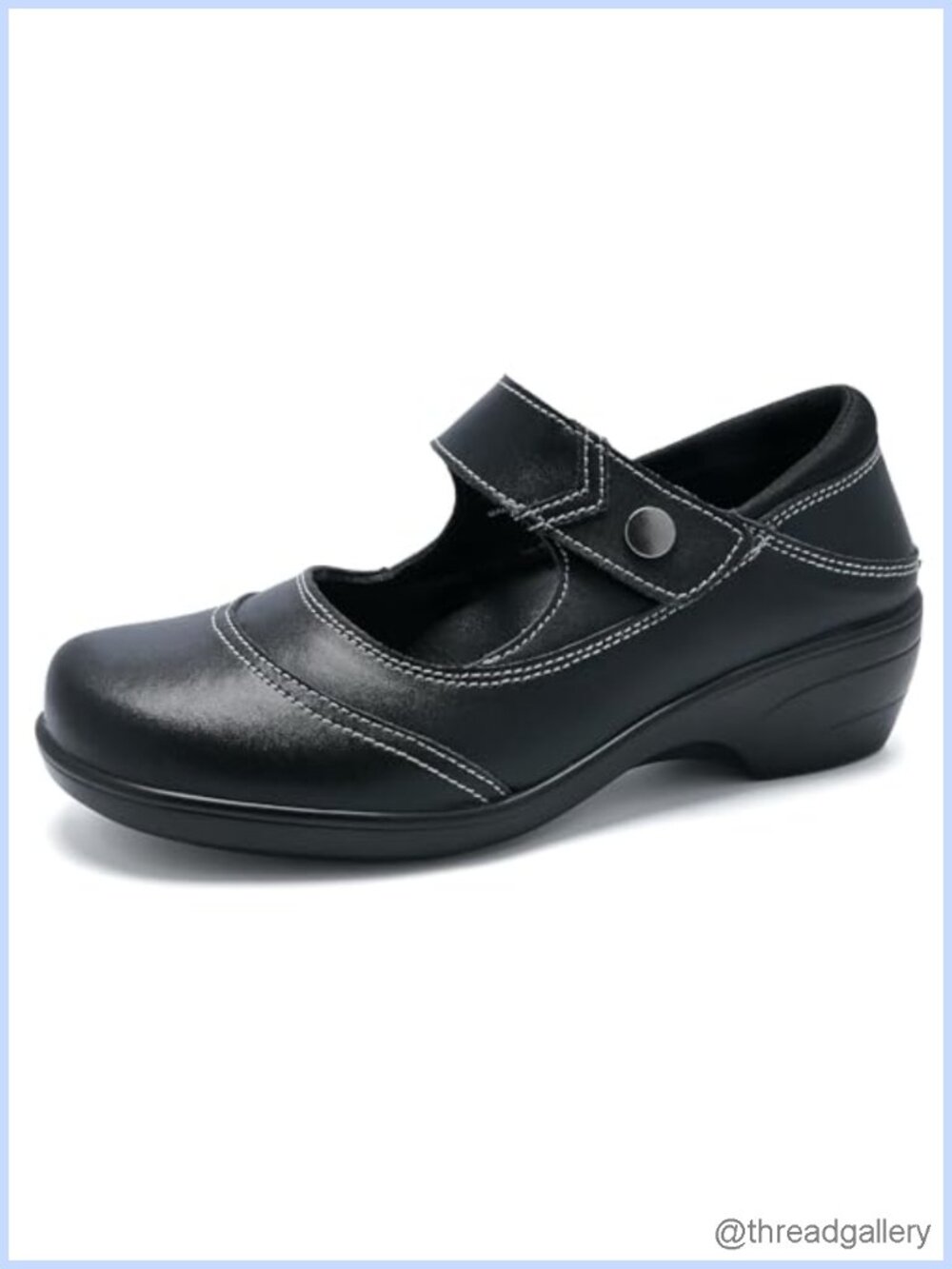 Mary Janes for Women Arch Support Round Toe Ankle Strap Pumps Memory Foam